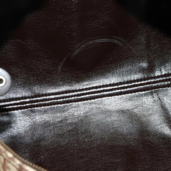 Christian Dior Trotter Canvas Boston Bag Brown Gold Auth 131686 - Picture 10 of 16